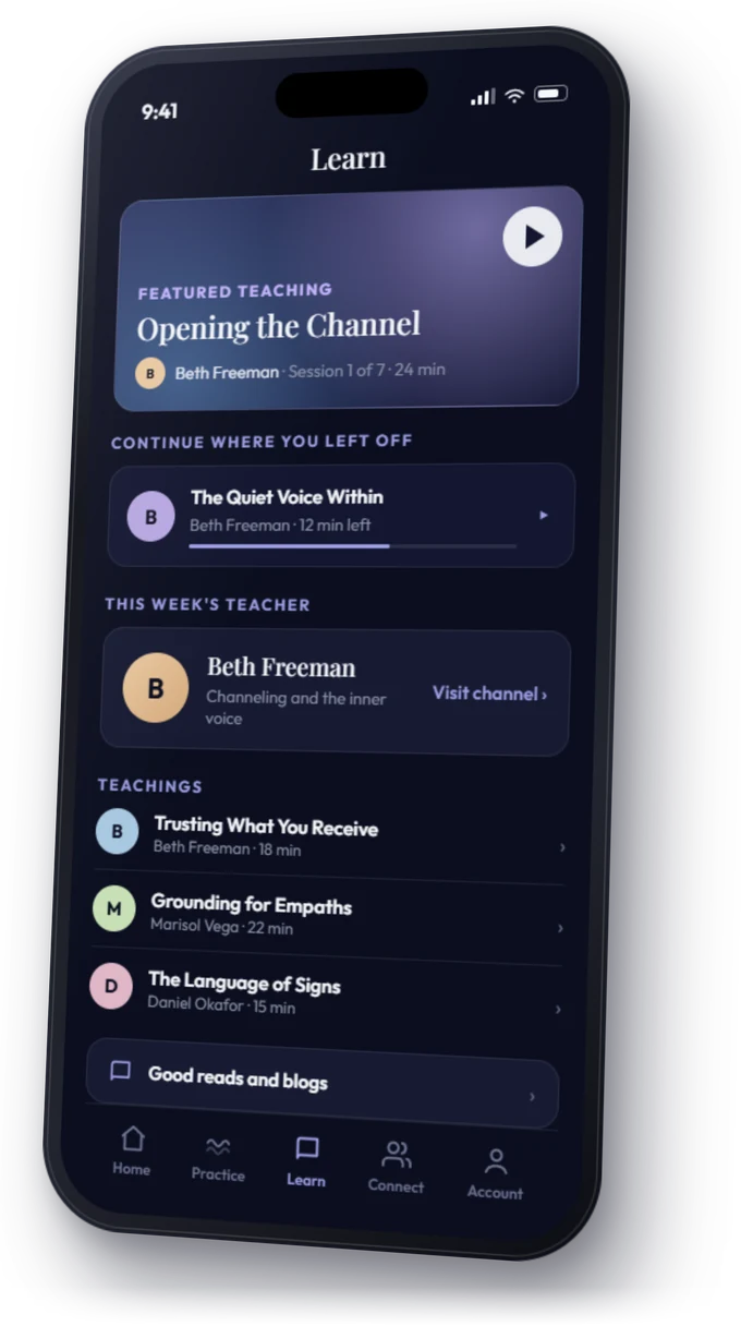 Teachings in the Ascencious app